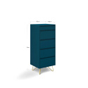 Dressoir \'Elle\' 45x110 - Turquoise/Messing