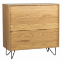 Dressoir \'Elle\' 90x90 - Eik/Zwart