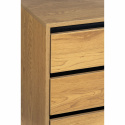Dressoir \'Elle\' 90x90 - Eik/Zwart