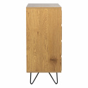 Dressoir \'Elle\' 90x90 - Eik/Zwart