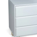 Dressoir \'Elle\' 120x70 - Wit/Messing