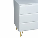 Dressoir \'Elle\' 120x70 - Wit/Messing