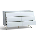 Dressoir \'Elle\' 120x70 - Wit/Messing