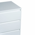 Dressoir \'Elle\' 120x70 - Wit/Messing