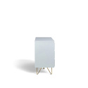 Dressoir \'Elle\' 120x70 - Wit/Messing