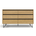 Dressoir \'Elle\' 120x70 - Eik/Zwart