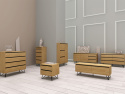 Dressoir \'Elle\' 120x70 - Eik/Zwart