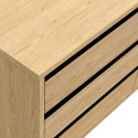 Dressoir \'Elle\' 120x70 - Eik/Zwart