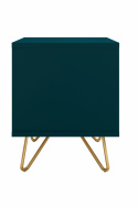 Nachttafel \'Elle\' - Turquoise/Messing