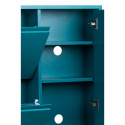 Schoenenkast \'Elle\' - Turquoise/Messing
