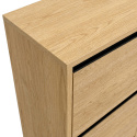 Schoenenkast \'Elle\' - Eiken/Zwart