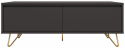 TV-meubel \'Elle\' - Zwart/Messing