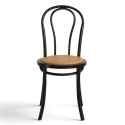 Stoel \'Bistro\' - Riet/Zwart