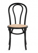 Stoel \'Bistro\' - Riet/Zwart
