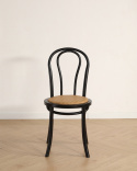 Stoel \'Bistro\' - Riet/Zwart