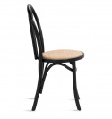 Stoel \'Bistro\' - Riet/Zwart
