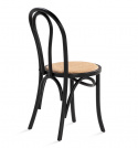 Stoel \'Bistro\' - Riet/Zwart