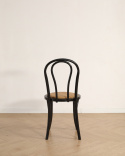 Stoel \'Bistro\' - Riet/Zwart