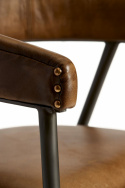 Stoel \'London\' - Patina Bruin/Leder