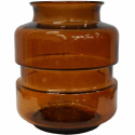 Glazen vaas \'Noel\' - Donker amber