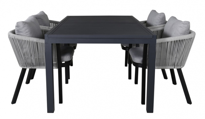 Eettafel \'Sollentuna\' - Zwart in de groep Meubels / Tuinmeubelen / Buiten groepen bij Reforma (GR21906)