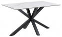 Eettafel \'Heaven\' 135x80cm - Wit/Zwart