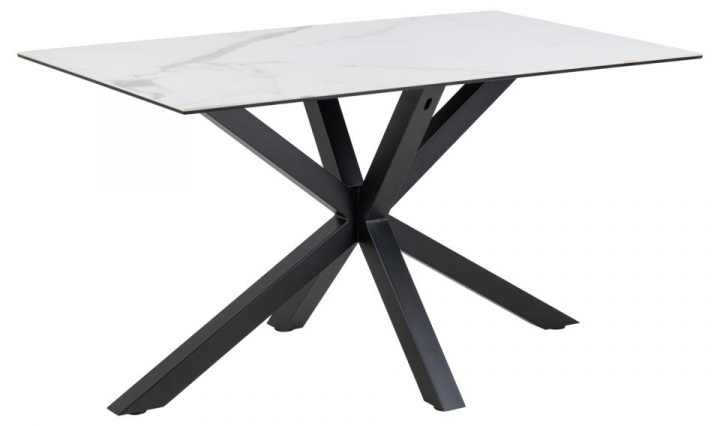 Eettafel \'Heaven\' 135x80cm - Wit/Zwart in de groep Meubels / Tafels bij Reforma (H000022899)