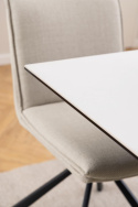 Eettafel \'Heaven\' 135x80cm - Wit/Zwart