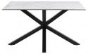 Eettafel \'Heaven\' 135x80cm - Wit/Zwart