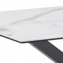 Eettafel \'Heaven\' 135x80cm - Wit/Zwart