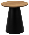 Salontafel \'Soli\' 45cm - Natuur/Zwart