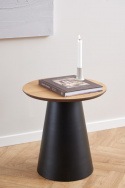 Salontafel \'Soli\' 45cm - Natuur/Zwart