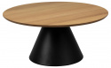 Salontafel \'Soli\' 85cm - Natuur/Zwart
