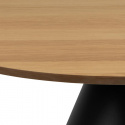 Salontafel \'Soli\' 85cm - Natuur/Zwart