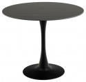 Eettafel \'Malta\' Rond 90x75cm - Zwart