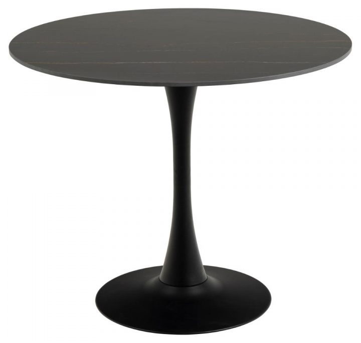 Eettafel \'Malta\' Rond 90x75cm - Zwart in de groep Meubels / Tafels / Ronde eettafels bij Reforma (H000024140)