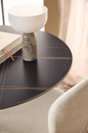 Eettafel \'Malta\' Rond 90x75cm - Zwart