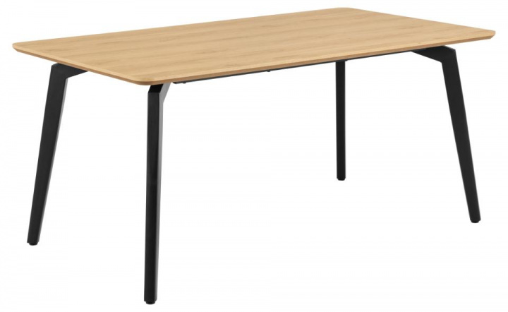 Eettafel \'Cadiz\' 160x90cm - Natuur/Zwart in de groep Meubels / Tafels / Eettafel bij Reforma (H000024380)