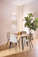 Eettafel \'Cadiz\' Rond 120x75cm - Natuur/Zwart