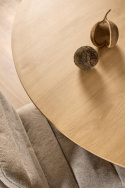 Eettafel \'Cadiz\' Rond 120x75cm - Natuur/Zwart