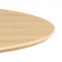 Eettafel \'Cadiz\' Rond 120x75cm - Natuur/Zwart