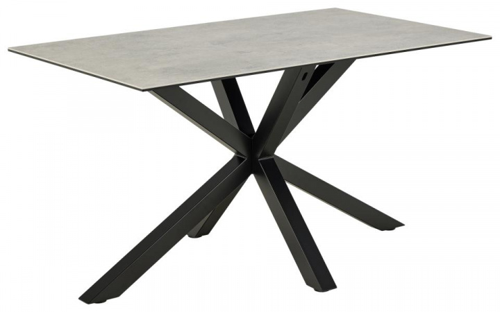 Eettafel \'Heaven\' 135x80cm - Grijs/Zwart in de groep Meubels / Tafels / Eettafel bij Reforma (H000024459)