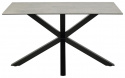 Eettafel \'Heaven\' 135x80cm - Grijs/Zwart