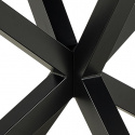 Eettafel \'Heaven\' 135x80cm - Grijs/Zwart