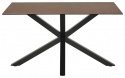 Eettafel \'Heaven\' 135x80cm - Bruin/Zwart