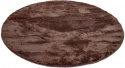 Ronde tapijt \'Aranga Super Soft\' - Donkerbruin