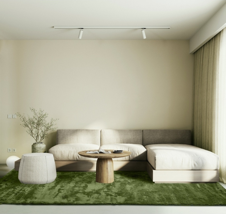 Vloerkleed \'Aranga Super Soft\' - Olijf in de groep Vloerkleden / Ruggen bij Reforma (H100012)