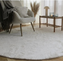 Rond vloerkleed \'Aranga Super Soft\' - Wit