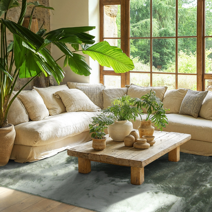 Hoogpolig vloerkleed \'Aranga Super Soft Fur\' - Groen in de groep Vloerkleden / Ruggen bij Reforma (H100016)