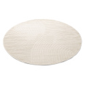Rond vloerkleed \'Devon\' - Crème